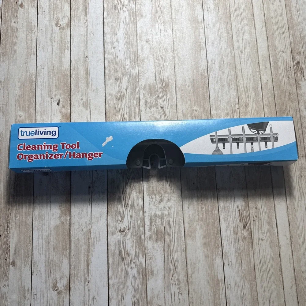Trueliving Cleaning Tool Wall Holder Storage Rack‎ & Hooks Organizer Space Saver